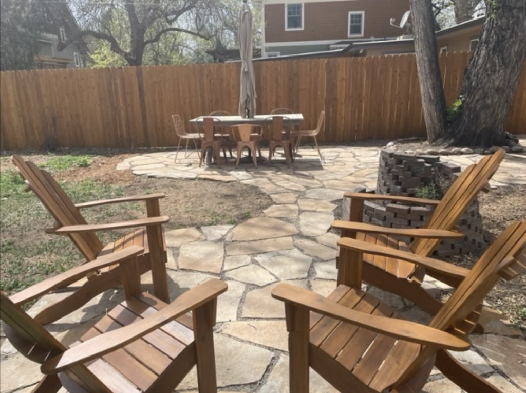 A flagstone patio project in Fort Collins completed by Linden Leaf Landscapes