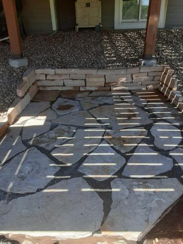 Fort Colins flagstone patio installation 