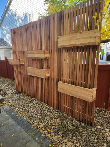 Planter wall in Fort Collins Colorado