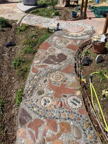 Custom pathway design artwork in Colorado