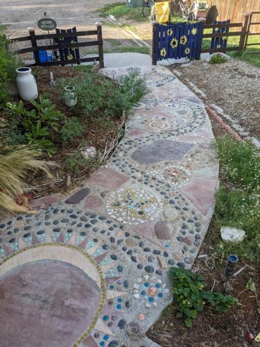 Custom hardscape patio design artwork in Colorado by Linden Leaf Landscapes